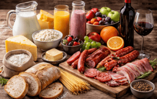 Häufige Unverräglichkeiten auf Nahrungsmittel wie Milch, Weizen, Gluten und mehjr