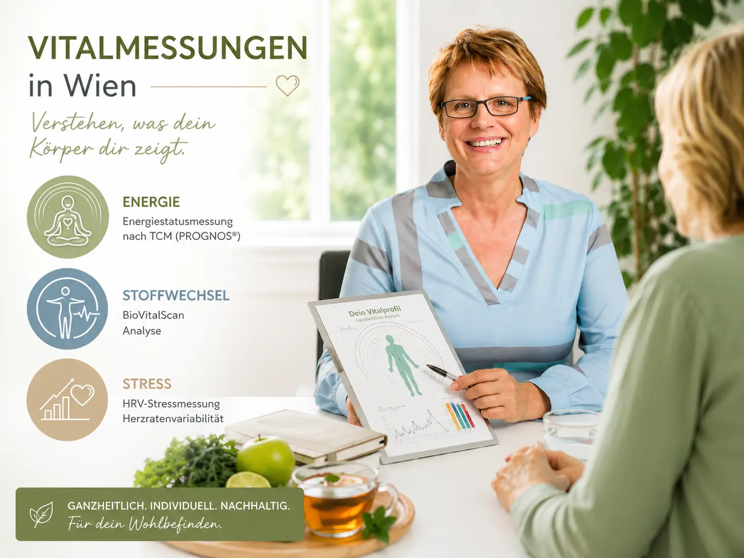 Vitalmessung Wien - Ganzheitliche Analyse Stoffwechsel Energie Stress
