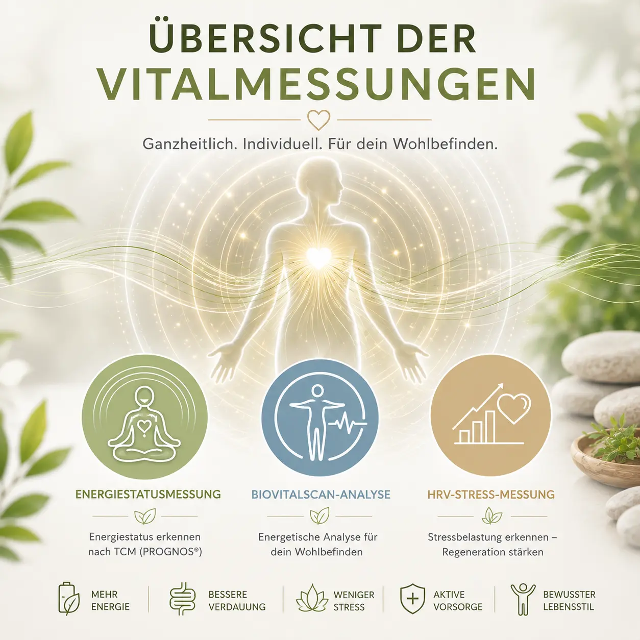 Vitalmessungen 5 Übersicht der Vitalmessungen im Vitalmesszentrum in Wien
